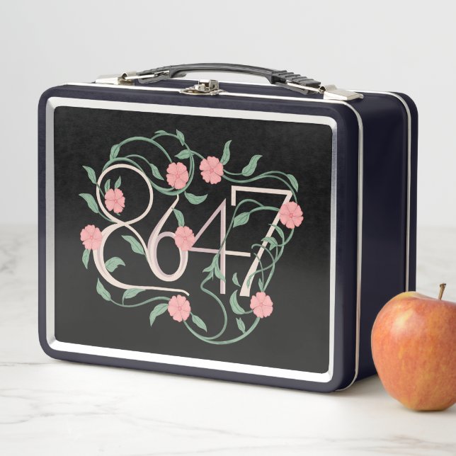 Lunch Box Floral Subtle Anti Trump 8647 86 47 Boho (En situation)