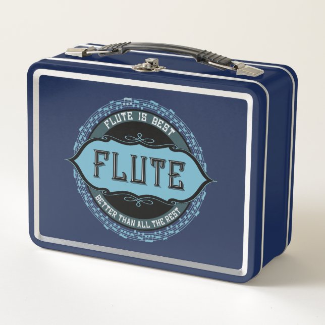 Lunch Box Flute Best Music Note Circle (Devant)