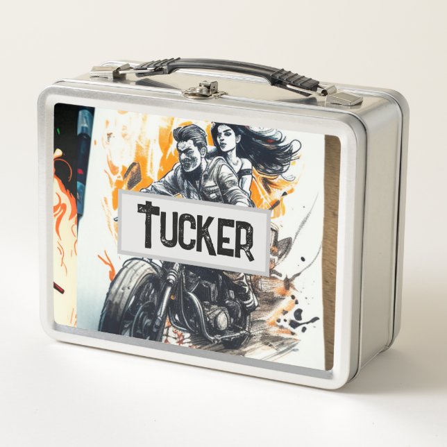 Lunch Box Folie motard personnalisé (Devant)