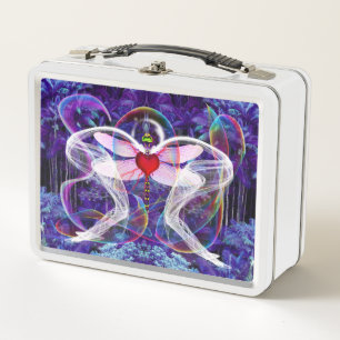 Lunch Box “Forêt tropicale de libellules psychédéliques”