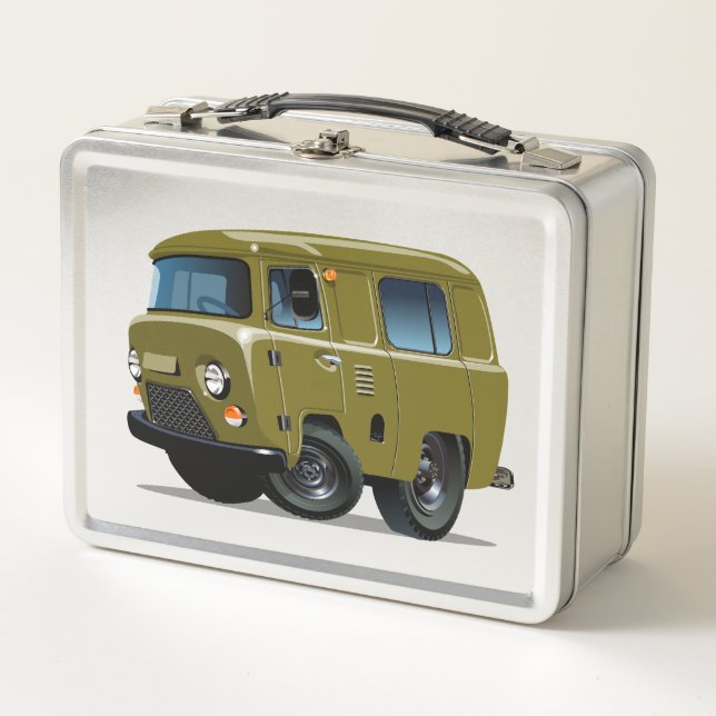 Lunch Box Fourgonnette de livraison dessin animé (Devant)