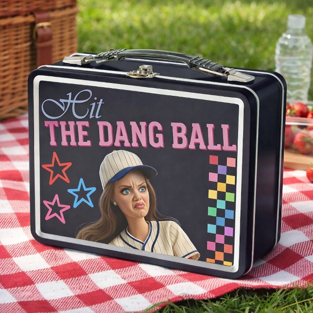 Lunch Box Frappe donc cette balle Drôle de visage de poupée  (Créateur téléchargé)