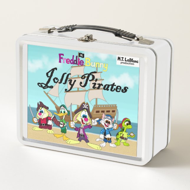 Lunch Box Freddie Bunny Jolly Pirates  (Devant)