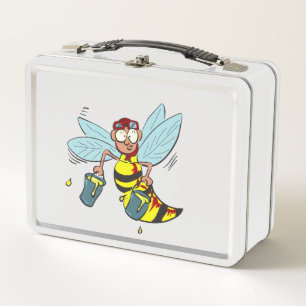 Lunch Box frelon guêpe abeille avec deux seaux de miel
