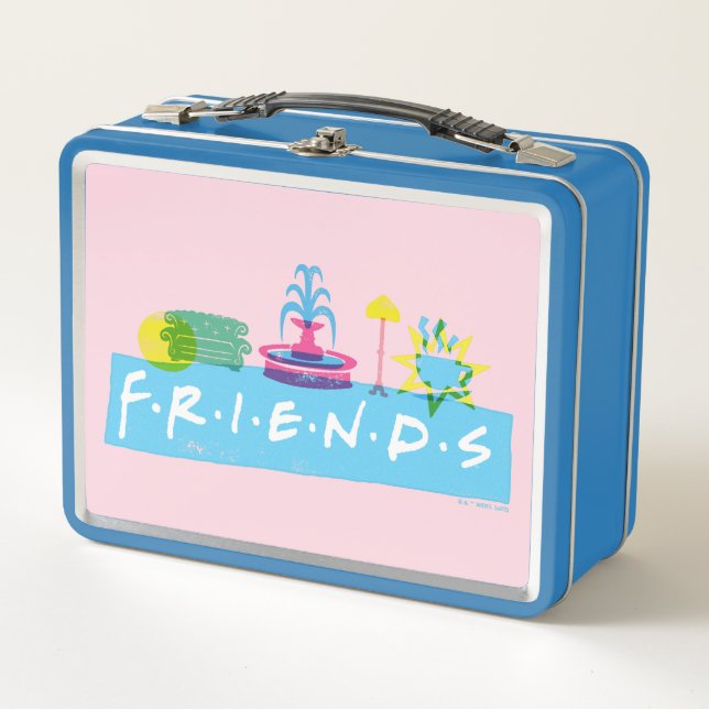 Lunch Box FRIENDS™ | Logo avec icônes (Devant)