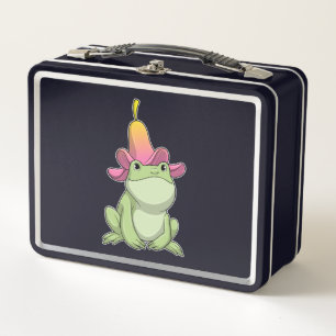 Lunch Box Frog with Plumeria