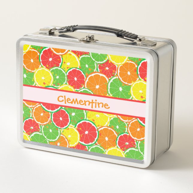 Lunch Box Fruit Citron Personnalisé (Devant)