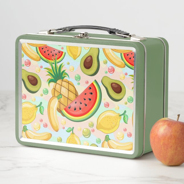 Lunch Box Fruits d'été frais Motif (En situation)