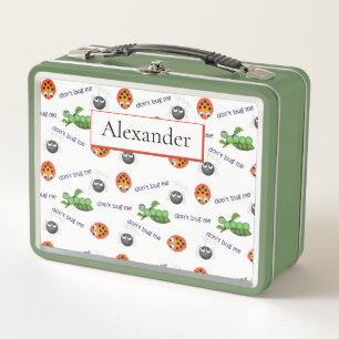 Lunch Box Funny Bugs Motif Personnalisé