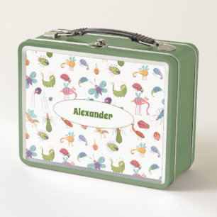 Lunch Box Funny Bugs Motif Personnalisé