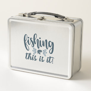 Lunch Box Funny Fishing Shirt avec slogan