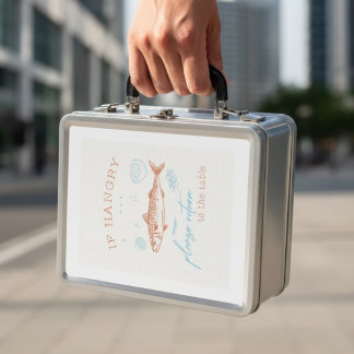 Lunch Box Funny Hangry Fish Quote Foodie Humor