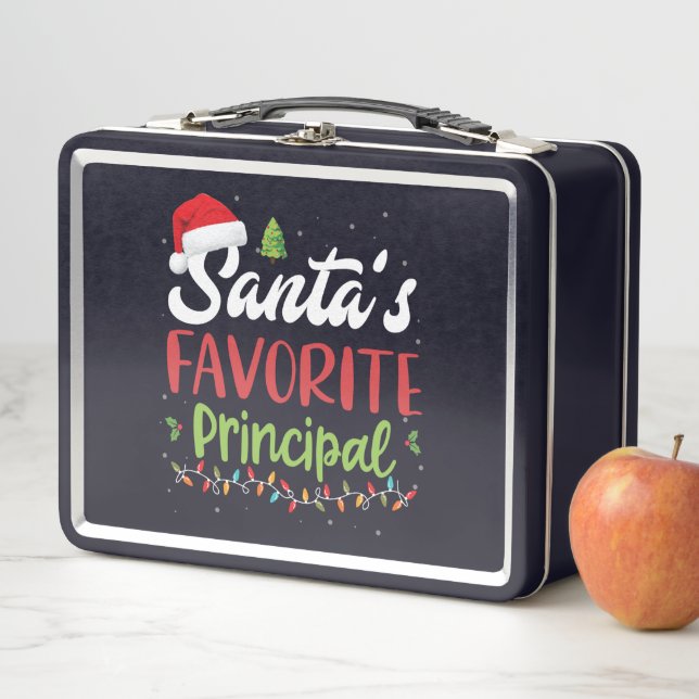 Lunch Box Funny Santa's Favorite Principal Christmas (En situation)