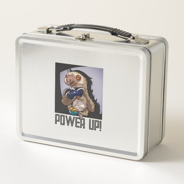 Lunch Box Funny Sloth Power Up ! Cartographie de la console  (Devant)