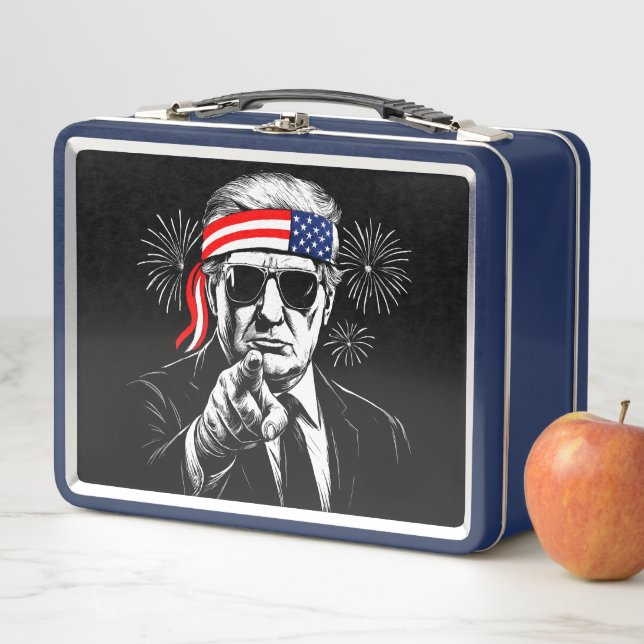 Lunch Box Funny Trump Golfe Des USA Amérique 2025 4 juillet (En situation)