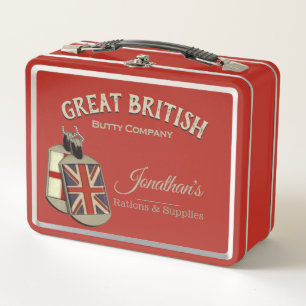 Lunch Box Funny Vintage Great British Butty Company