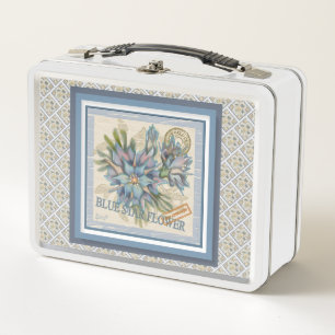 Lunch Box G Bureau de création Fleur bleue
