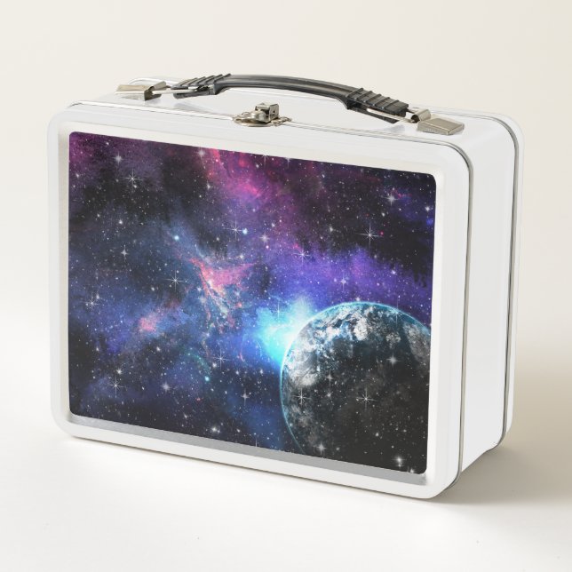 Lunch Box Galaxie, Univers, Étoiles, Motif cadeau spatial (Devant)
