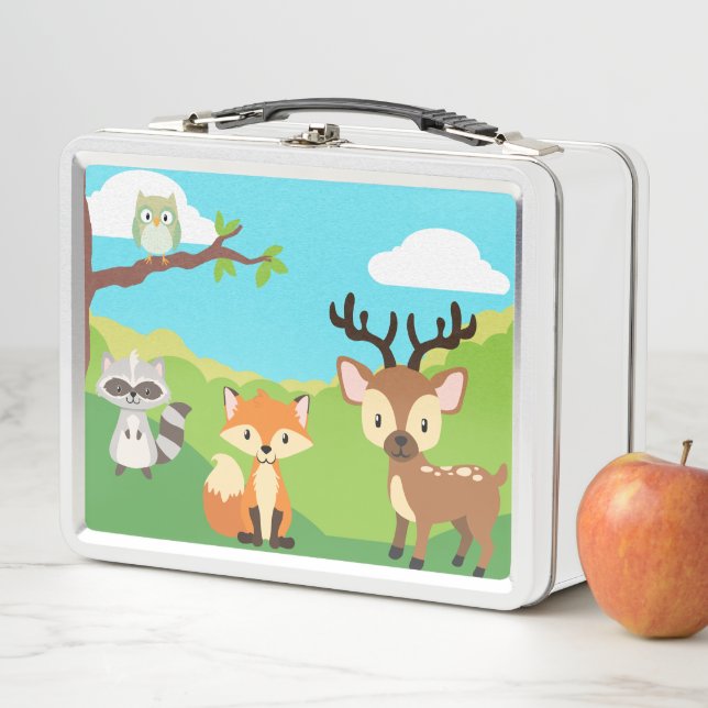 Lunch Box Gamelle d'animaux de région boisée (En situation)