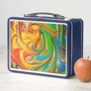 Lunch Box gamelle de tourbillonnement de peinture