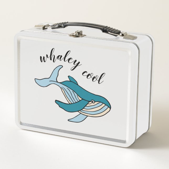 Lunch Box Garçons cool Whaley Océan Baleine (Devant)