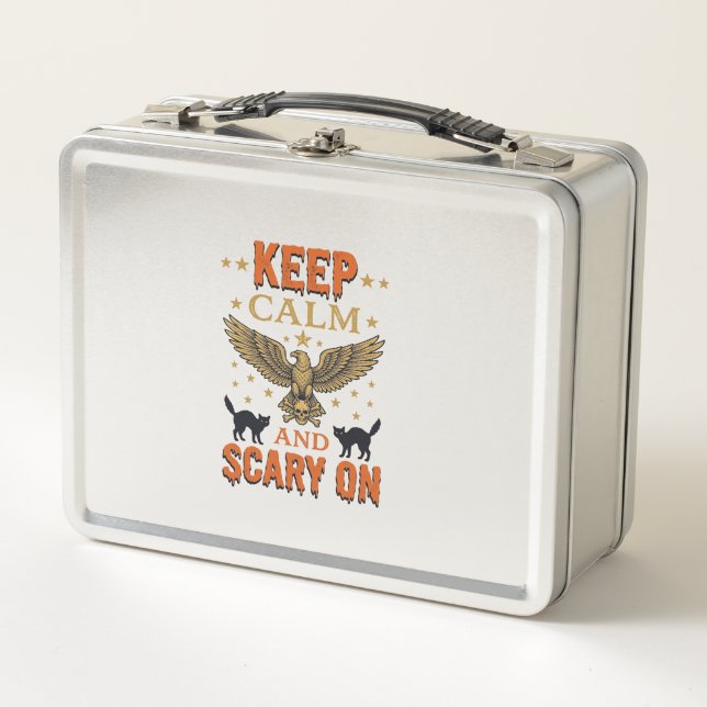 Lunch Box Gardez votre sang-froid, Halloween effrayant sur c (Devant)