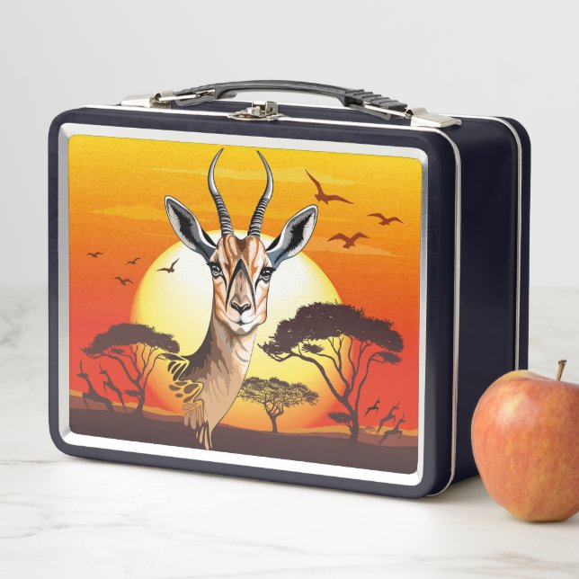 Lunch Box Gazelle Antelope africaine animal sauvage (En situation)