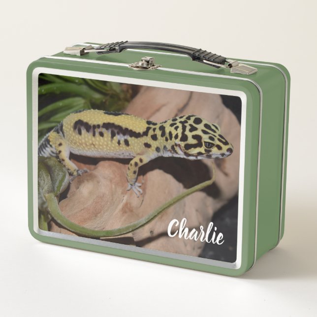 Lunch Box Gecko jaune gras (Devant)