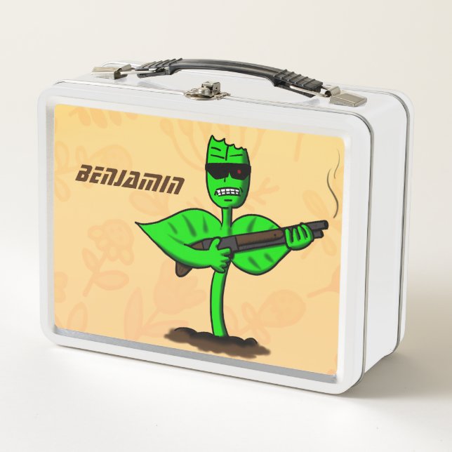 Lunch Box Germinator cyborg plante dessin humoristique (Devant)