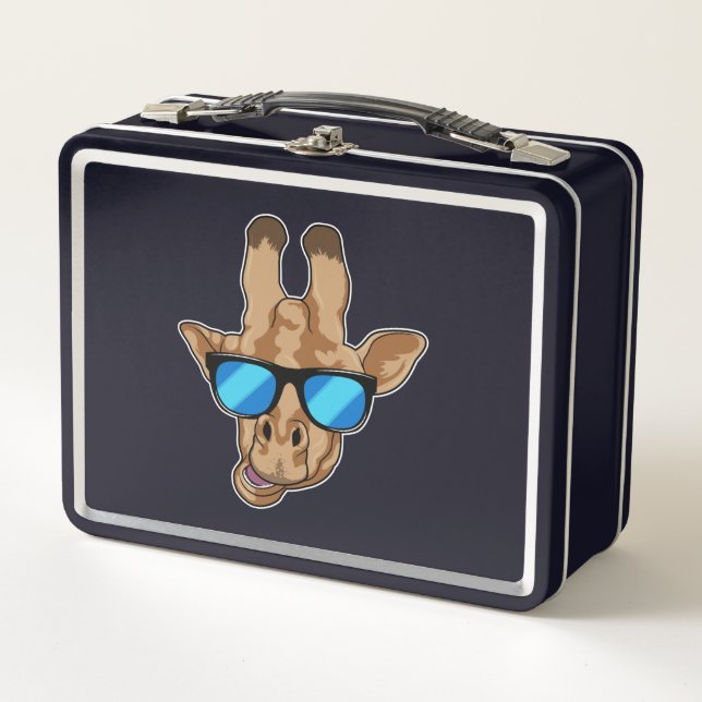 Lunch Box Girafe avec lunettes de soleil (Devant)