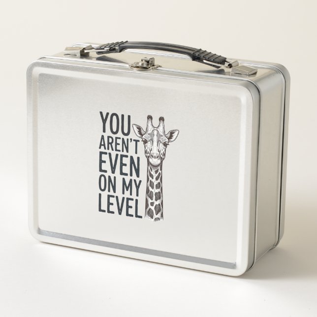 Lunch Box Girafe Drôle Vous N'Êtes Même Pas à Mon Niveau T-S (Devant)
