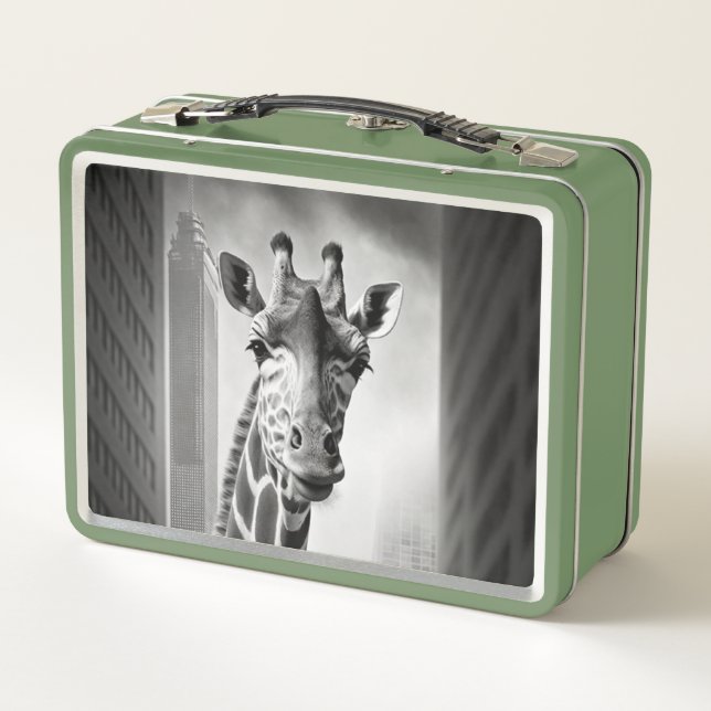 Lunch Box Giraffe dans une cityscape (Dos)