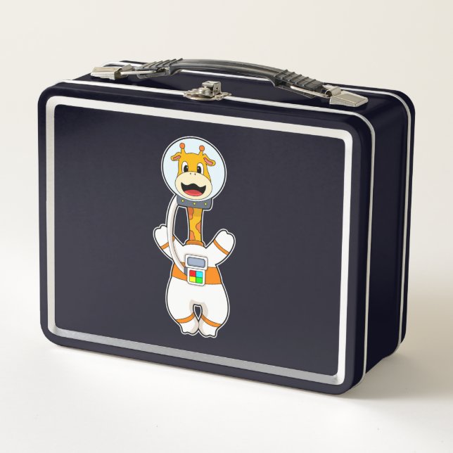 Lunch Box Giraffe en astronaute en costume (Devant)