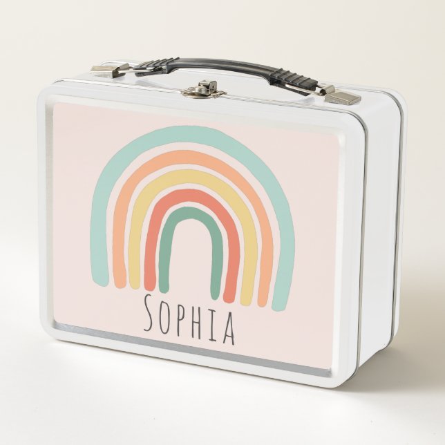 Lunch Box Girls Cute Boho Rainbow School pour enfants (Devant)