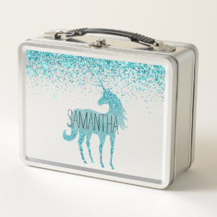 Lunch Box Girly Aqua Parties scintillant Unicorn