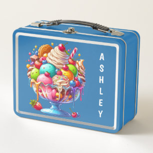 Lunch Box Glace colorée en sundae – Dessert mignon