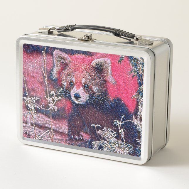 Lunch Box GlitzyAnimal_RedPanda_005 (Devant)