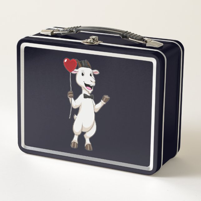 Lunch Box Goat as Groom with Heart Balloon (Devant)
