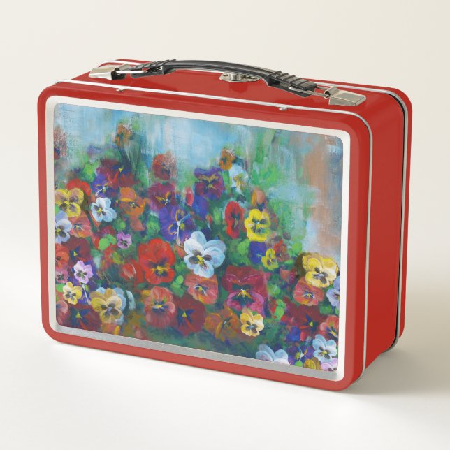Lunch Box Golden Afternoon Pansies by Jason Street (Dos)
