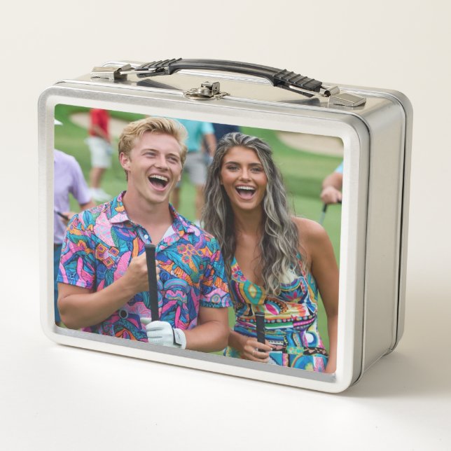 Lunch Box Golf Photo Customize Personalize (Devant)