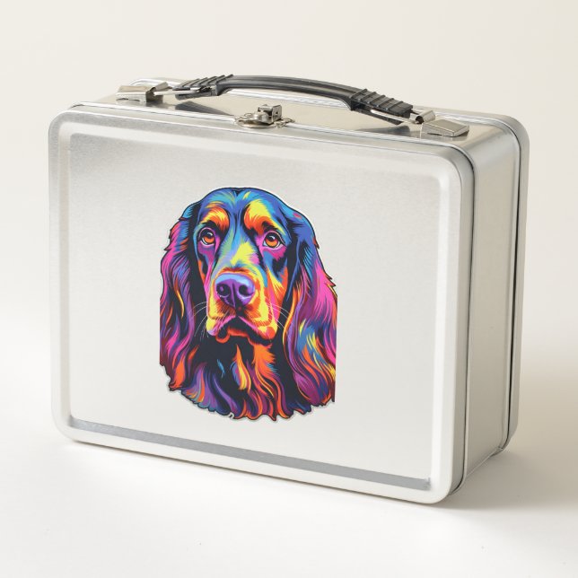 Lunch Box Gordon Setter Neon Design (Devant)