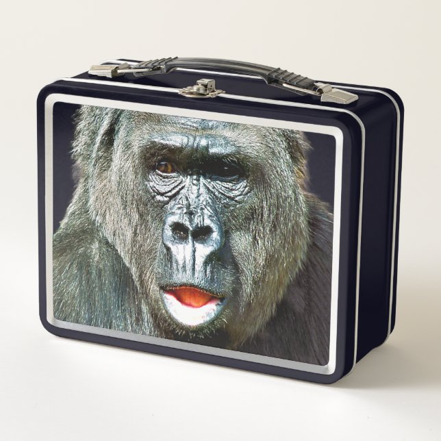 LUNCH BOX GORILLE DRÔLE MIGNON (Devant)