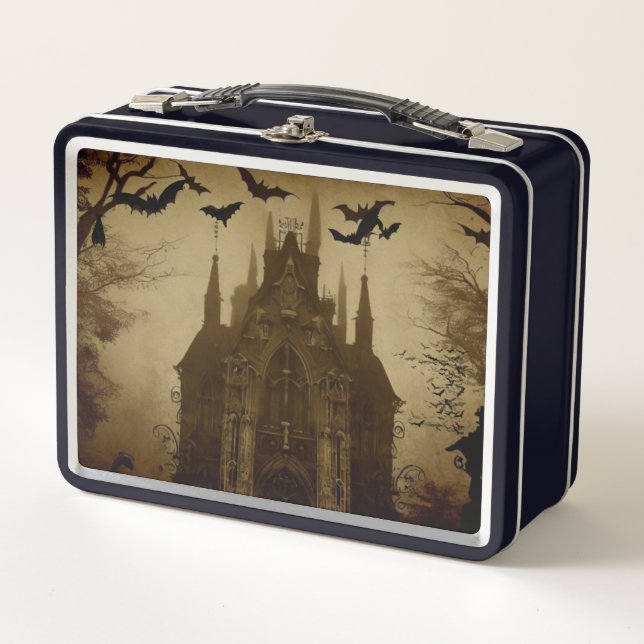 Lunch Box Gothique/Halloween/automne/citrouille (Devant)