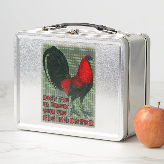Lunch Box Grand Coq Rouge (En situation)
