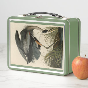 Lunch Box Grand héron bleu des oiseaux d'Amérique d'Audubon