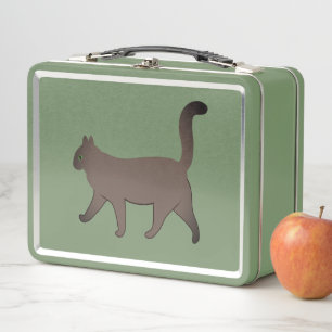 Lunch Box Graphique de chat minimaliste mignon Chat qui ma