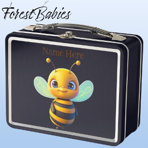 Lunch Box Graphique de dessin mignon de l'insecte de bourdon