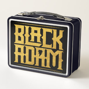 Lunch Box Graphique de nom empilé Adam noir