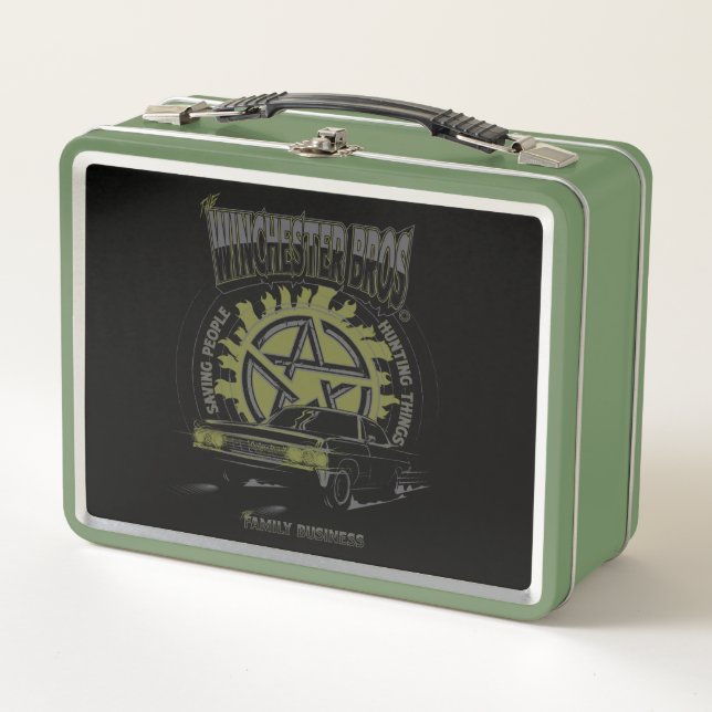 Lunch Box Graphique de voiture surnaturel "The Winchester Br (Devant)
