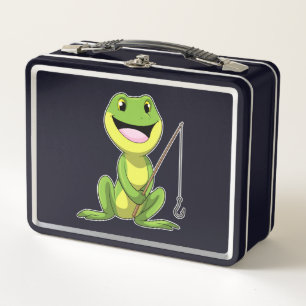 Lunch Box Grenouille à la pêche avec canne à pêche